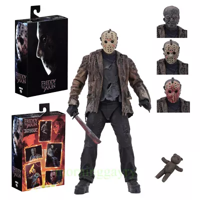 Buy NECA Freddy VS Jason Ultimate Jason Voorhees 7  Action Figure Model Toys New • 37.19£