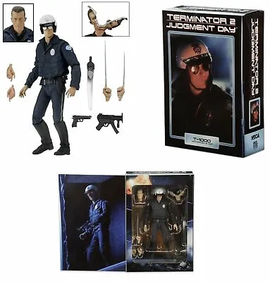 Buy NECA Terminator 2 Ultimate T-1000 (Motorcycle Cop) Action Figure New Boxed • 26.99£