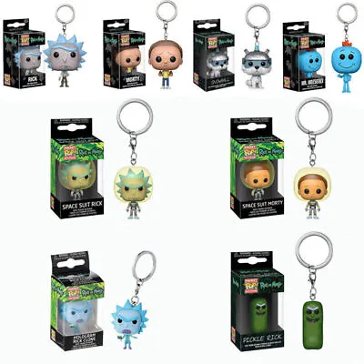 Buy Funko Rick Keychain SNOWBALL SPACE SUIT MORTY PICKLE RICK Keyring Figure Toys • 10.99£