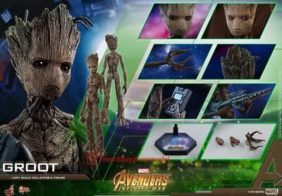 Buy Hot Toys HT 1/6 MMS475 Avengers: Infinity War Groot Action Figures Hottoys • 475.99£