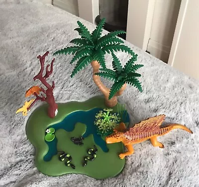 Buy Playmobil 5235 Dimetrodon Dinosaur Swamp Habitat With Falling Tree Insects • 15£