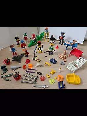 Buy Vtg Playmobil Bundle Figures Playground Sealions Policeman Accessories Parts • 29.99£