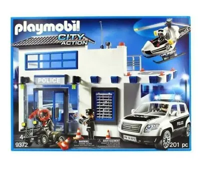 Buy PLAYMOBIL 9372 City Action Police Station Playset & Vehicles, Part Built, Opened • 38.99£
