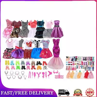 Buy Barbie Dollwear And Accessories Dress Glasses Necklace Handbag Shoes • 10.99£