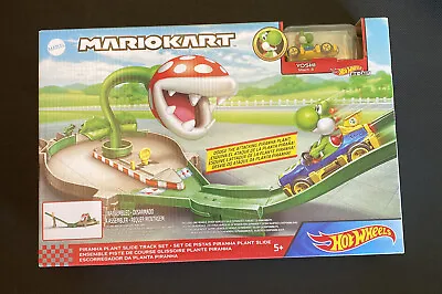 Buy Hot Wheels Diecast Mario Kart-Piranha Plant Slide Track Yoshi Mach 8 NIB • 14.17£