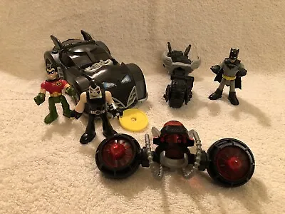 Buy Imaginext Batmobile DC Super Friends Gift Set - Batman Robin  Bane Fisher Price  • 15£