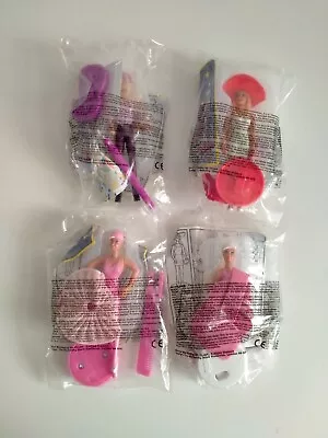 Buy 4/4 Set Barbie Doll 1999 Artist Model Gym Toys McDonalds Figures - New Sealed • 12.50£