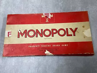 Buy Vintage Monopoly Board Game Original Classic Red Box Metal Pieces 1972 Complete • 16.95£