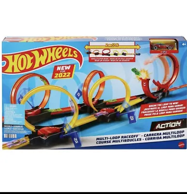 Buy Hot Wheels Multi - Loop Race Off Vehicle Track Play Set • 32.99£