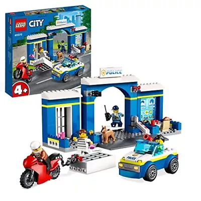 Buy LEGO City Police Station Chase Playset With Car Toy And Motorbike, Breakout Jail • 24.99£