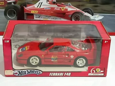 Buy Hot Wheels 1/18 Scale Ferrari F40 60th Anniversary  • 70.92£