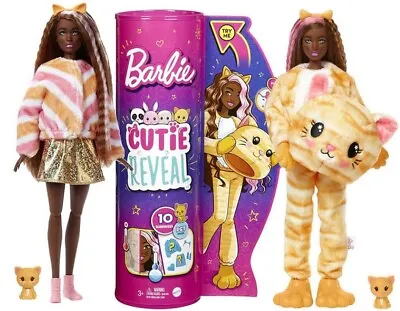 Buy Barbie Cutie Reveal HHG20 Doll Dressed As A Cat • 58.43£
