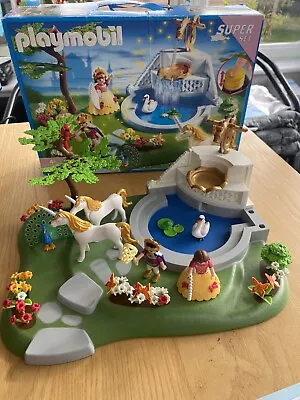 Buy Playmobil Fairy Fountain 4137 Comes With Box And Manual Missing Few Bits • 23£