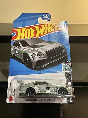 Buy Hot Wheels 2018 Bentley Continental GT3 (silver) Sealed On Long  Card #44/2023 • 5.99£