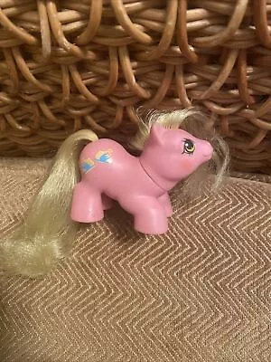 Buy Vintage Hasbro My Little Pony GI Baby Tappy 1987 Pink With Yellow Mane • 12.99£