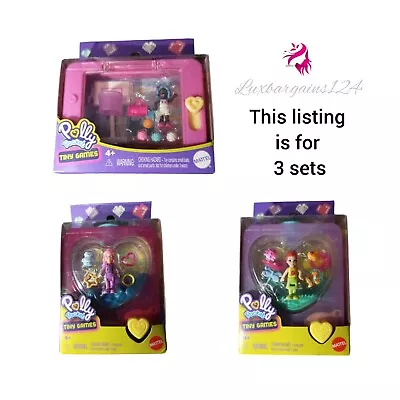 Buy Polly Pocket Tiny Games 3 Mini Sets - New - Free Delivery  • 14.95£