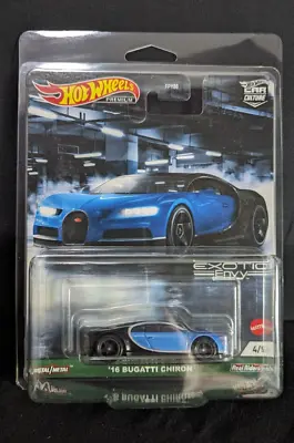 Buy Hot Wheels Premium '16 Bugatti Chiron Model. Blue. 2021 Car Culture Exotic Envy • 19.99£