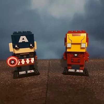 Buy LEGO 41590 41589 BrickHeadz Marvel Avengers Iron Man Captain America Retired Set • 11£