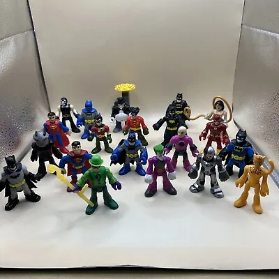Buy Fisher Price IMAGINEXT DC Super Friends  Lot Of: 20 Mini Figures Rare • 68.90£