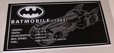 Buy LEGO Batman Custom UCS Style Sticker For 76139 Batmobile 1989 Super Heroes DC • 8.22£