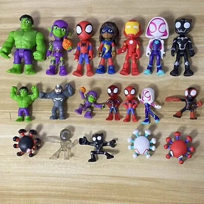 Buy Lot Marvel Spidey & His Amazing Friends Hulk Goblin Trace-E Ghost Spider Figures • 5.99£