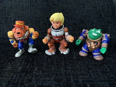 Buy Bucky O’ Hare Action Figures Retro Bundle Vintage - Willy DuWitt, Toad + Dogstar • 19.99£