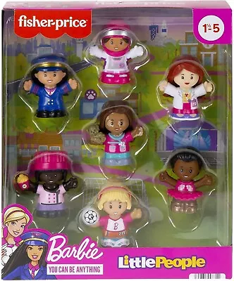 Buy Fisher-Price Little People Barbie You Can Be Anything Figure 7 Pack • 34.20£