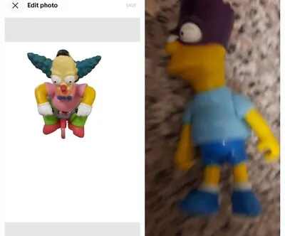Buy The Simpsons Krusty The Clown On Bike 2005 & Bartman Bart Simpson Figure. 1990 • 12£