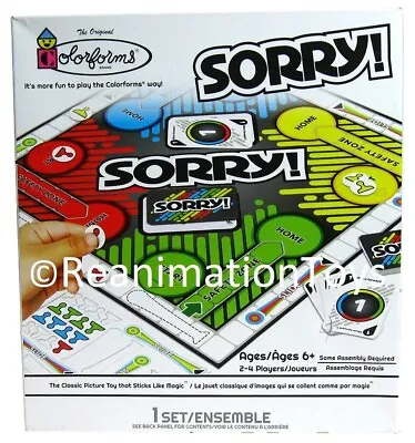 Buy Hasbro Colorforms Sorry Travel Size Mini Board Game Road Trip To Go Brand New • 9.46£