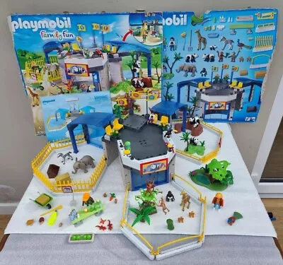 Buy Playmobil 4093 Family Fun Zoo Large Set. Animals Panda Giraffe Monkeys • 46.50£