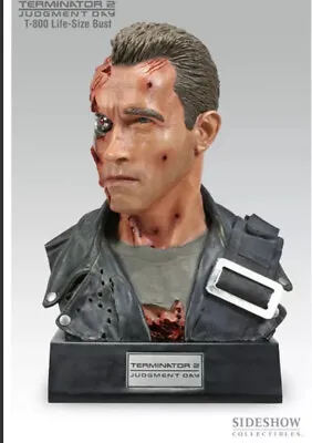 Buy Sideshow Terminator 2 - T-800 Battle Damaged Life-size Bust 1:1 8318 New Sealed • 4,289.31£