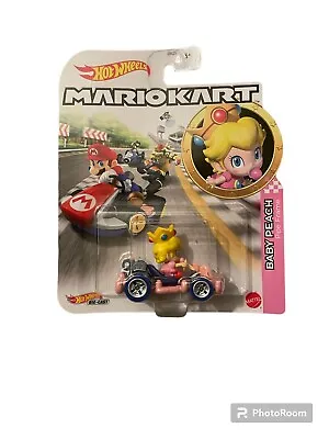 Buy Hot Wheels Mario Kart Die Cast - Baby Peach Pipe Frame • 11£