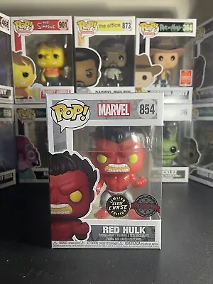 Buy Funko POP! Marvel - Red Hulk #854 Chase GITD  + Protector • 16£