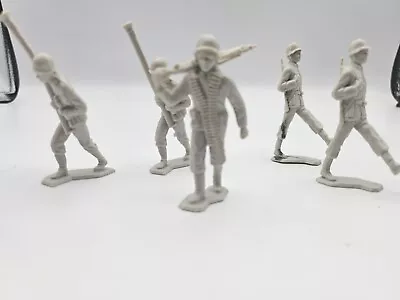 Buy Vtg Louis Marx Army WWII Gray German Soldiers Lot Of 5 • 15.85£