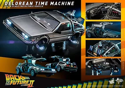 Buy Hot Toys Delorean Time Machine Back To The Future 2 MMS 636 1/6 NEW • 1,200£
