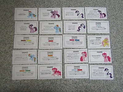 Buy My Little Pony Monopoly Spare Chance And Community Chest Cards Full Set Free P&p • 3.50£