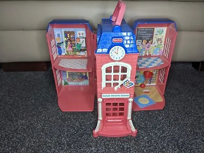 Buy Fisher Price Sweet Streets Carry Along Folding Dolls School House • 15.99£