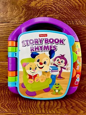 Buy Fisher Price Storybook Rhymes Electronic Book Toy Baby Toddler Musical Fwo Vgc • 18.99£