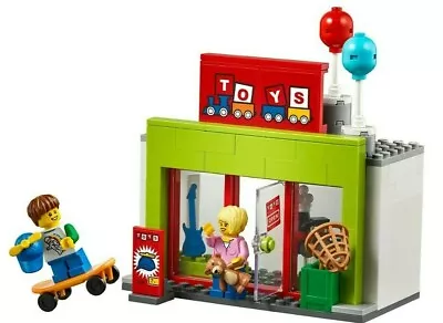 Buy LEGO® City Toy Shop Store & 2 Minifigures Train Town Christmas Mall Scene • 9.99£