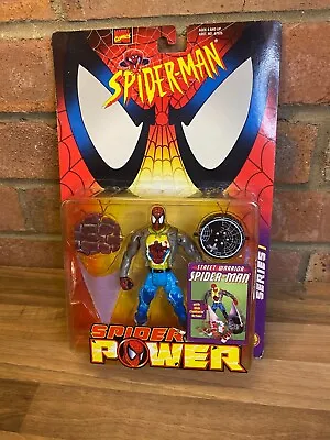 Buy Spiderman Spider Power Street Warrior Action Figure ToyBiz 1998 • 24.99£