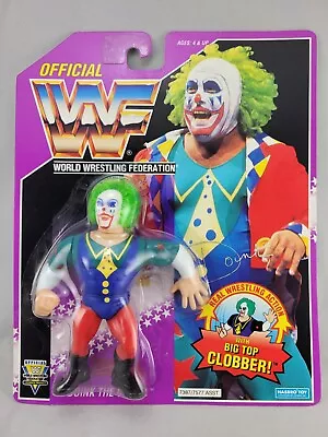 Buy Hasbro WWF WWE Doink The Clown Big Top Clobber Purple Card 1993 MOC Mint Carded • 285£