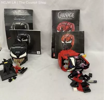 Buy Lego Venom And Carnage Head Incomplete Semi-Built Sets • 23.32£