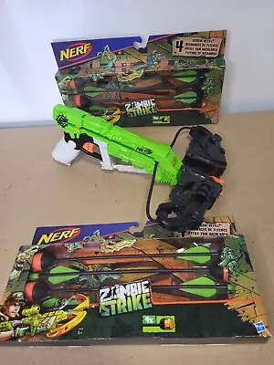 Buy NERF Gun Zombie Strike Wrathbolt Crossbow Rare Nerf Blaster Bow + 8 New Arrows • 26.99£