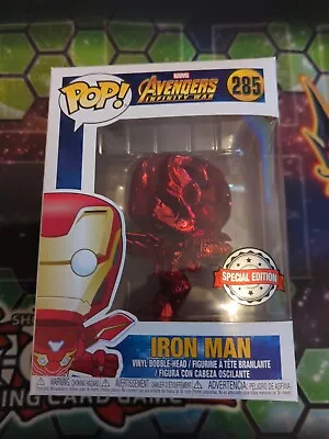 Buy Iron Man (Red) Chrome #285 Funko Pop Marvel • 3.50£