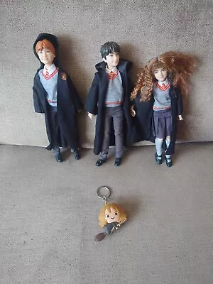 Buy Harry Potter Dolls/Action Figures X3 Ron,Harry And Hermione 2018 Mattel 10  Tall • 29£