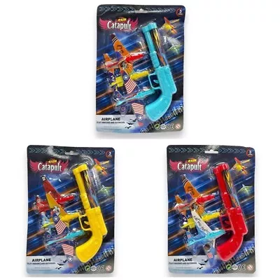 Buy Catapult Gun With Planes Glider Airplane Launcher Toy Party Bag Stocking Fillers • 4.95£