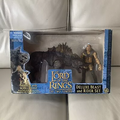 Buy Lord Of The Rings Sharku With Warg Beast Toy Biz Figures Deluxe Beast Rider Set • 40£