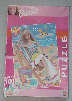 Buy Barbie 100 Piece Jigsaw Puzzle - Barbie On The Beach - By Mattel - Complete  • 2.99£