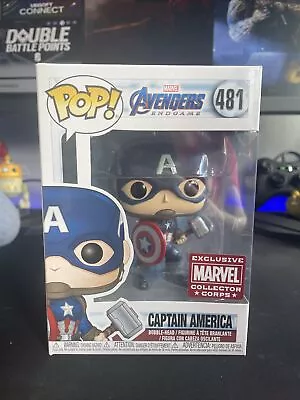 Buy Funko Pop! AVENGERS END GAME 481 CAPTAIN AMERICA EXCLUSIVE COLLECTOR CORPS • 44£