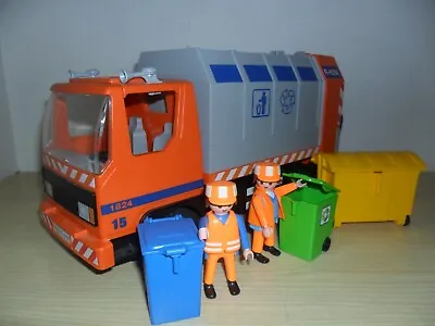 Buy PLAYMOBIL RECYCLE TRUCK 4418 COMPLETE (Dustbin Lorry,dustcart) • 10.99£